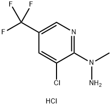 3-CHLORO-2-(1-METHYLHYDRAZINO)-5-(TRIFLUOROMETHYL)PYRIDINE HYDROCHLORIDE Struktur