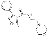 5-METHYL-N-(2-MORPHOLIN-4-YLETHYL)-3-PHENYLISOXAZOLE-4-CARBOXAMIDE Struktur