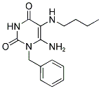 6-AMINO-1-BENZYL-5-BUTYLAMINO-1H-PYRIMIDINE-2,4-DIONE Struktur