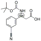 BOC-(R)-3-AMINO-3-(3-CYANO-PHENYL)-PROPIONIC ACID Struktur