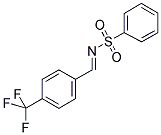 N-(4-TRIFLUOROMETHYL-BENZYLIDENE)-BENZENESULFONAMIDE Struktur