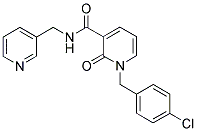 N-(3-PYRIDINYLMETHYL)-1-(4-CHLOROBENZYL)-2-PYRIDONE-3-CARBOXAMIDE Struktur