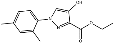 ETHYL 1-(2,4-DIMETHYLPHENYL)-4-HYDROXY-1H-PYRAZOLE-3-CARBOXYLATE Struktur