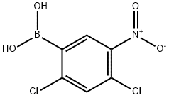 2,4-DICHLORO-5-NITROPHENYLBORONIC ACID Struktur