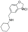 BENZO[1,3]DIOXOL-5-YLMETHYL-CYCLOHEXYL-AMINE HYDROCHLORIDE Struktur