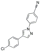 4-[4-(4-CHLOROPHENYL)-1H-PYRAZOL-1-YL]BENZONITRILE Struktur