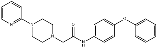 N-(4-PHENOXYPHENYL)-2-[4-(2-PYRIDINYL)PIPERAZINO]ACETAMIDE Struktur