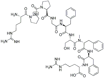 (N-ME-D-PHE7)-BRADYKININ Struktur