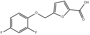 5-(2,4-DIFLUORO-PHENOXYMETHYL)-FURAN-2-CARBOXYLIC ACID Struktur