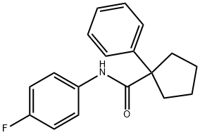 N-(4-FLUOROPHENYL)(PHENYLCYCLOPENTYL)FORMAMIDE Struktur