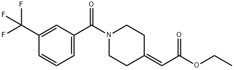 ETHYL 2-(1-[3-(TRIFLUOROMETHYL)BENZOYL]-4-PIPERIDINYLIDENE)ACETATE price.