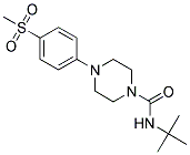 N-(TERT-BUTYL)-4-[4-(METHYLSULFONYL)PHENYL]PIPERAZINE-1-CARBOXAMIDE Struktur