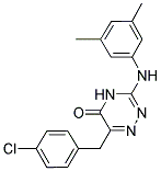 6-(4-CHLORO-BENZYL)-3-(3,5-DIMETHYL-PHENYLAMINO)-4H-[1,2,4]TRIAZIN-5-ONE Struktur