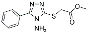 METHYL [(4-AMINO-5-PHENYL-4H-1,2,4-TRIAZOL-3-YL)SULFANYL]ACETATE Struktur