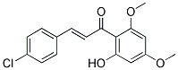 3-(4-CHLOROPHENYL)-1-(2-HYDROXY-4,6-DIMETHOXYPHENYL)-2-PROPEN-1-ONE Struktur