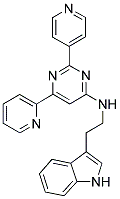 N-[2-(1H-INDOL-3-YL)ETHYL]-6-PYRIDIN-2-YL-2-PYRIDIN-4-YLPYRIMIDIN-4-AMINE Struktur