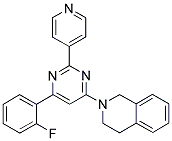 2-[6-(2-FLUOROPHENYL)-2-PYRIDIN-4-YLPYRIMIDIN-4-YL]-1,2,3,4-TETRAHYDROISOQUINOLINE Struktur