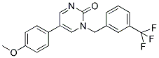 5-(4-METHOXYPHENYL)-1-(3-(TRIFLUOROMETHYL)BENZYL)PYRIMIDIN-2(1H)-ONE Struktur