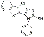 5-(3-CHLORO-BENZO[B]THIOPHEN-2-YL)-4-PHENYL-4H-[1,2,4]TRIAZOLE-3-THIOL Struktur