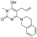 5-ALLYL-4-(3,4-DIHYDROISOQUINOLIN-2(1H)-YL)-6-HYDROXY-1-METHYLPYRIMIDIN-2(1H)-ONE Struktur