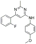 6-(2-FLUOROPHENYL)-N-(4-METHOXYPHENYL)-2-METHYLPYRIMIDIN-4-AMINE Struktur