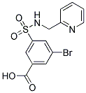 3-BROMO-5-[(PYRIDIN-2-YLMETHYL)-SULFAMOYL]-BENZOIC ACID Struktur