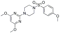 1-(4,6-DIMETHOXYPYRIMIDIN-2-YL)-4-[(4-METHOXYPHENYL)SULPHONYL]PIPERAZINE Struktur