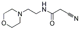 2-CYANO-N-(2-MORPHOLIN-4-YL-ETHYL)-ACETAMIDE Struktur