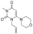 1-ALLYL-3-METHYL-6-MORPHOLIN-4-YLPYRIMIDINE-2,4(1H,3H)-DIONE Struktur