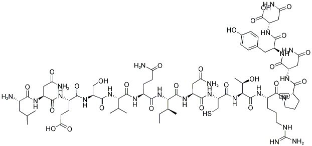 H-LEU-ASN-GLU-SER-VAL-GLN-ILE-ASN-CYS-THR-ARG-PRO-ASN-TYR-ASN-OH Struktur