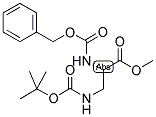 METHYL 2-(S)-[N-CARBOBENZYLOXY]AMINO-3-[N-TERT-BUTYLOXYCARBONYL]AMINOPROPIONATE Struktur