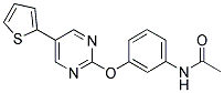 N-(3-[(5-THIEN-2-YLPYRIMIDIN-2-YL)OXY]PHENYL)ACETAMIDE Struktur