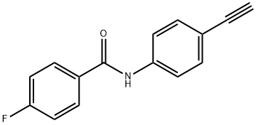 N-(4-ETHYNYLPHENYL)-4-FLUOROBENZENECARBOXAMIDE Struktur