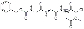 Z-ALA-ALA-ASP(OME)-CMK Struktur