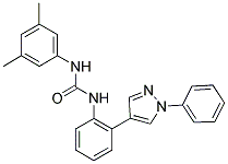 1-(3,5-DIMETHYL-PHENYL)-3-[2-(1-PHENYL-1H-PYRAZOL-4-YL)-PHENYL]-UREA Struktur