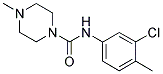 N-(3-CHLORO-4-METHYLPHENYL)(4-METHYLPIPERAZINYL)FORMAMIDE Struktur