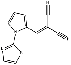 2-([1-(1,3-THIAZOL-2-YL)-1H-PYRROL-2-YL]METHYLENE)MALONONITRILE Struktur