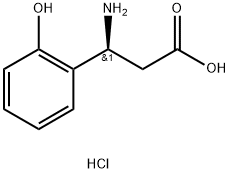 (S)-3-AMINO-3-(2-HYDROXY-PHENYL)-PROPANOIC ACID HYDROCHLORIDE Struktur