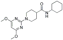 N-CYCLOHEXYL-1-(4,6-DIMETHOXYPYRIMIDIN-2-YL)PIPERIDINE-4-CARBOXAMIDE Struktur