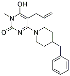 5-ALLYL-4-(4-BENZYLPIPERIDIN-1-YL)-6-HYDROXY-1-METHYLPYRIMIDIN-2(1H)-ONE Struktur