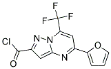 5-FURAN-2-YL-7-TRIFLUOROMETHYL-PYRAZOLO[1,5-A]-PYRIMIDINE-2-CARBONYL CHLORIDE Struktur