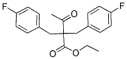 ETHYL 2,2-BIS(4-FLUOROBENZYL)-3-OXOBUTANOATE Struktur