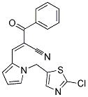 (E)-2-BENZOYL-3-(1-[(2-CHLORO-1,3-THIAZOL-5-YL)METHYL]-1H-PYRROL-2-YL)-2-PROPENENITRILE Struktur