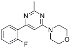 4-[6-(2-FLUOROPHENYL)-2-METHYLPYRIMIDIN-4-YL]MORPHOLINE Struktur