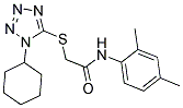 2-[(1-CYCLOHEXYL-1H-TETRAZOL-5-YL)THIO]-N-(2,4-DIMETHYLPHENYL)ACETAMIDE Struktur