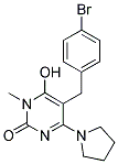 5-(4-BROMOBENZYL)-6-HYDROXY-1-METHYL-4-PYRROLIDIN-1-YLPYRIMIDIN-2(1H)-ONE Struktur