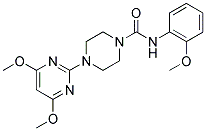 4-(4,6-DIMETHOXYPYRIMIDIN-2-YL)-N-(2-METHOXYPHENYL)PIPERAZINE-1-CARBOXAMIDE Struktur