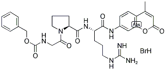 Z-GLY-PRO-ARG 7-AMIDO-4-METHYLCOUMARIN HYDROBROMIDE Struktur