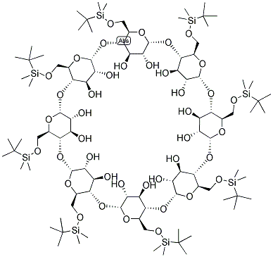 GAMMA-CYCLODEXTRIN, OCTAKIS(6-O-TERT-BUTYL-DIMETHYLSILYL)- Struktur