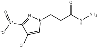 3-(4-CHLORO-3-NITRO-PYRAZOL-1-YL)-PROPIONIC ACID HYDRAZIDE Struktur